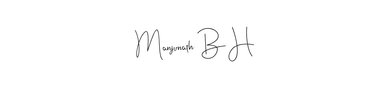 It looks lik you need a new signature style for name Manjunath B H. Design unique handwritten (Andilay-7BmLP) signature with our free signature maker in just a few clicks. Manjunath B H signature style 4 images and pictures png