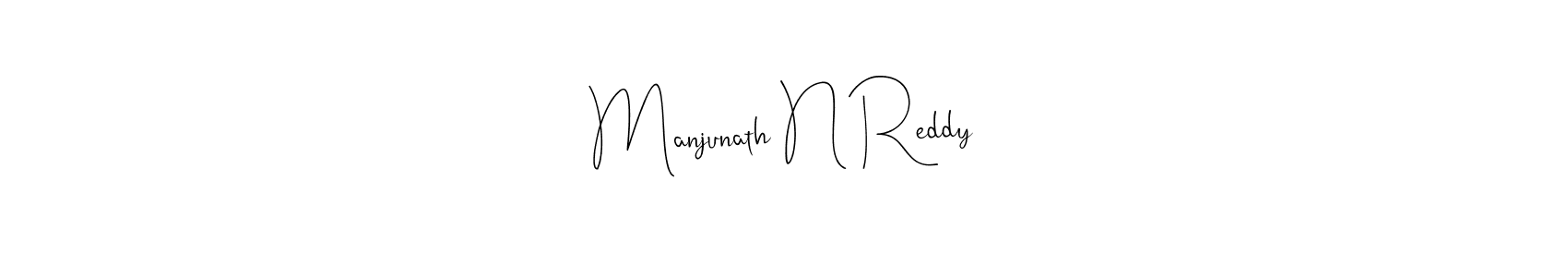 Make a beautiful signature design for name Manjunath N Reddy. Use this online signature maker to create a handwritten signature for free. Manjunath N Reddy signature style 4 images and pictures png