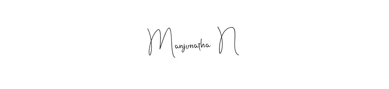 Manjunatha  N stylish signature style. Best Handwritten Sign (Andilay-7BmLP) for my name. Handwritten Signature Collection Ideas for my name Manjunatha  N. Manjunatha  N signature style 4 images and pictures png