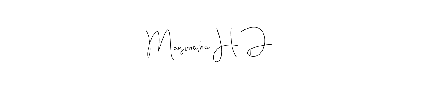 Make a short Manjunatha H D signature style. Manage your documents anywhere anytime using Andilay-7BmLP. Create and add eSignatures, submit forms, share and send files easily. Manjunatha H D signature style 4 images and pictures png