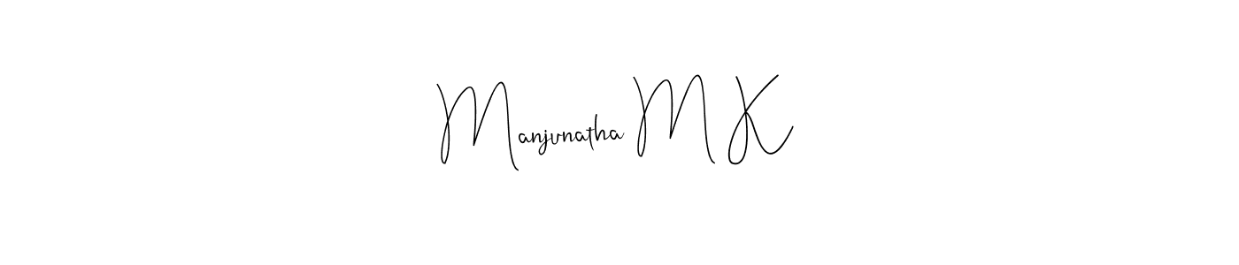 Manjunatha M K stylish signature style. Best Handwritten Sign (Andilay-7BmLP) for my name. Handwritten Signature Collection Ideas for my name Manjunatha M K. Manjunatha M K signature style 4 images and pictures png