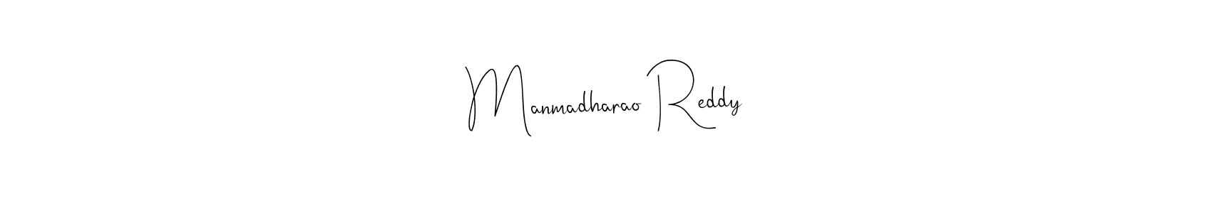 Create a beautiful signature design for name Manmadharao Reddy. With this signature (Andilay-7BmLP) fonts, you can make a handwritten signature for free. Manmadharao Reddy signature style 4 images and pictures png