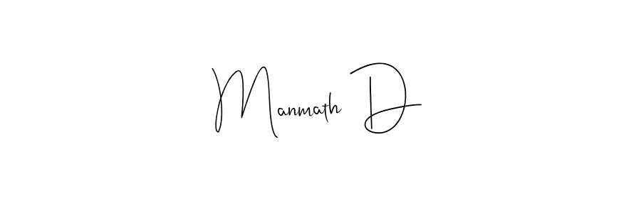 Also we have Manmath D name is the best signature style. Create professional handwritten signature collection using Andilay-7BmLP autograph style. Manmath D signature style 4 images and pictures png