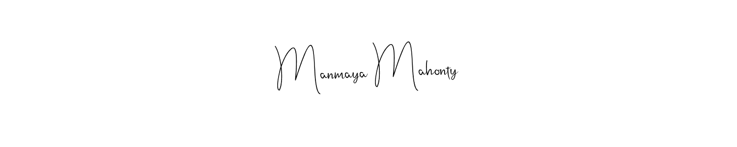 You can use this online signature creator to create a handwritten signature for the name Manmaya Mahonty. This is the best online autograph maker. Manmaya Mahonty signature style 4 images and pictures png