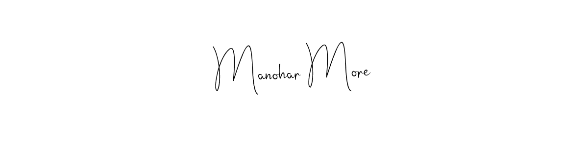 Use a signature maker to create a handwritten signature online. With this signature software, you can design (Andilay-7BmLP) your own signature for name Manohar More. Manohar More signature style 4 images and pictures png