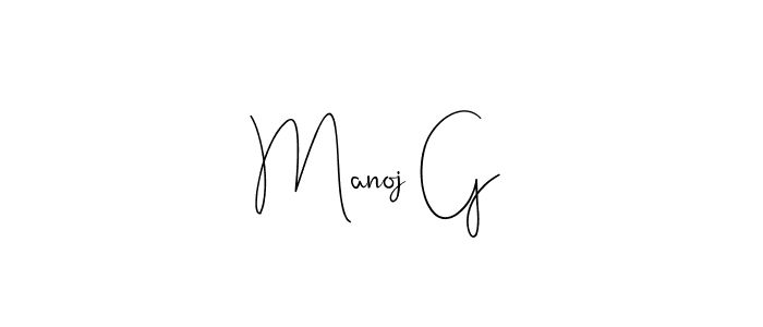 Make a beautiful signature design for name Manoj G. Use this online signature maker to create a handwritten signature for free. Manoj G signature style 4 images and pictures png