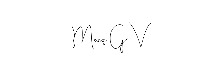 Similarly Andilay-7BmLP is the best handwritten signature design. Signature creator online .You can use it as an online autograph creator for name Manoj G V. Manoj G V signature style 4 images and pictures png
