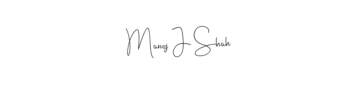 Use a signature maker to create a handwritten signature online. With this signature software, you can design (Andilay-7BmLP) your own signature for name Manoj J Shah. Manoj J Shah signature style 4 images and pictures png