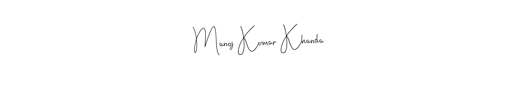 The best way (Andilay-7BmLP) to make a short signature is to pick only two or three words in your name. The name Manoj Kumar Khanda include a total of six letters. For converting this name. Manoj Kumar Khanda signature style 4 images and pictures png