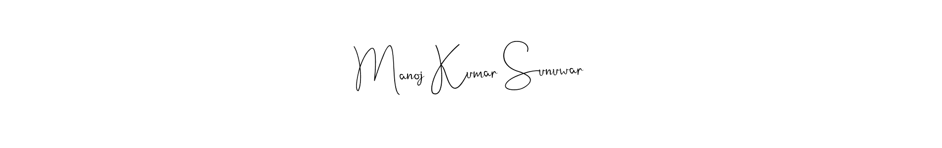 Make a short Manoj Kumar Sunuwar signature style. Manage your documents anywhere anytime using Andilay-7BmLP. Create and add eSignatures, submit forms, share and send files easily. Manoj Kumar Sunuwar signature style 4 images and pictures png