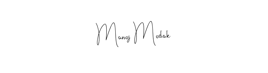 Use a signature maker to create a handwritten signature online. With this signature software, you can design (Andilay-7BmLP) your own signature for name Manoj Modak. Manoj Modak signature style 4 images and pictures png