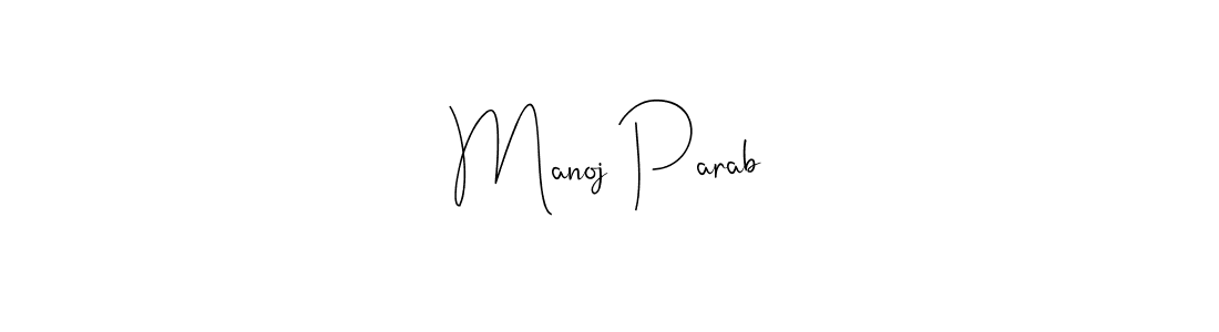 Design your own signature with our free online signature maker. With this signature software, you can create a handwritten (Andilay-7BmLP) signature for name Manoj Parab. Manoj Parab signature style 4 images and pictures png