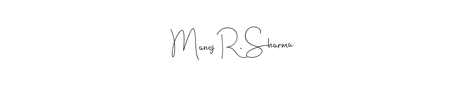 Make a beautiful signature design for name Manoj R. Sharma. Use this online signature maker to create a handwritten signature for free. Manoj R. Sharma signature style 4 images and pictures png