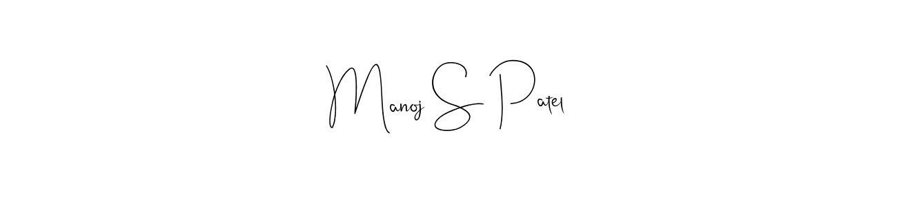 Also You can easily find your signature by using the search form. We will create Manoj S Patel name handwritten signature images for you free of cost using Andilay-7BmLP sign style. Manoj S Patel signature style 4 images and pictures png