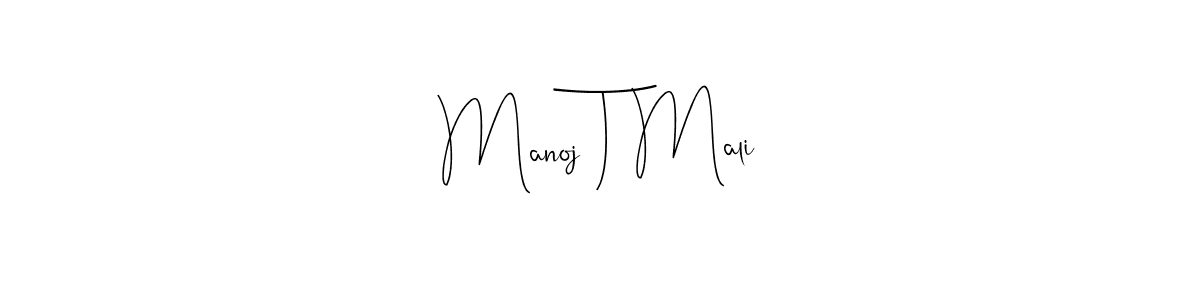 This is the best signature style for the Manoj T Mali name. Also you like these signature font (Andilay-7BmLP). Mix name signature. Manoj T Mali signature style 4 images and pictures png