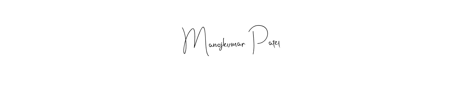 if you are searching for the best signature style for your name Manojkumar Patel. so please give up your signature search. here we have designed multiple signature styles  using Andilay-7BmLP. Manojkumar Patel signature style 4 images and pictures png