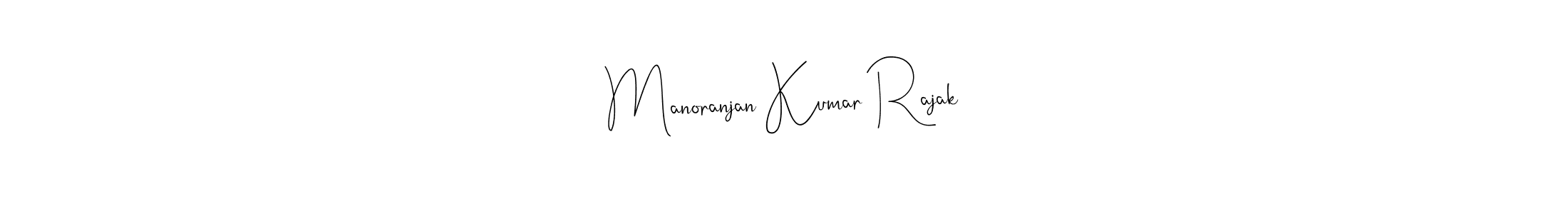 This is the best signature style for the Manoranjan Kumar Rajak name. Also you like these signature font (Andilay-7BmLP). Mix name signature. Manoranjan Kumar Rajak signature style 4 images and pictures png