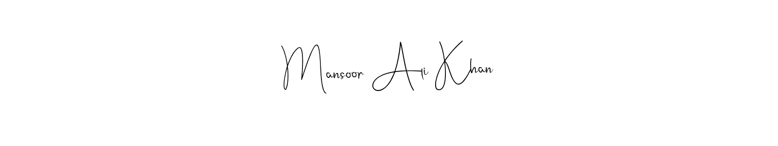 You can use this online signature creator to create a handwritten signature for the name Mansoor Ali Khan. This is the best online autograph maker. Mansoor Ali Khan signature style 4 images and pictures png
