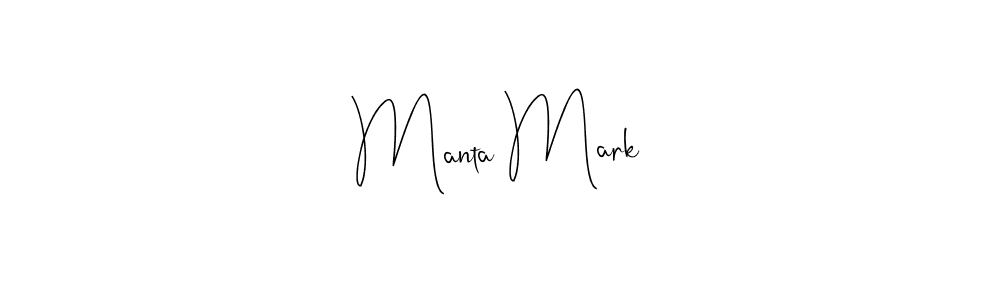 Design your own signature with our free online signature maker. With this signature software, you can create a handwritten (Andilay-7BmLP) signature for name Manta Mark. Manta Mark signature style 4 images and pictures png