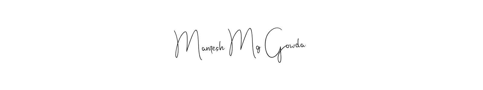 Also You can easily find your signature by using the search form. We will create Mantesh Mg Gowda name handwritten signature images for you free of cost using Andilay-7BmLP sign style. Mantesh Mg Gowda signature style 4 images and pictures png