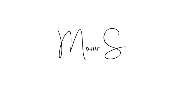 Make a beautiful signature design for name Manu S. Use this online signature maker to create a handwritten signature for free. Manu S signature style 4 images and pictures png
