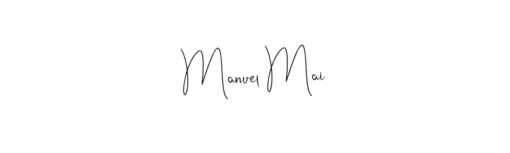 Design your own signature with our free online signature maker. With this signature software, you can create a handwritten (Andilay-7BmLP) signature for name Manuel Mai. Manuel Mai signature style 4 images and pictures png