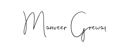 You should practise on your own different ways (Andilay-7BmLP) to write your name (Manveer Grewal) in signature. Don't let someone else do it for you. Manveer Grewal signature style 4 images and pictures png