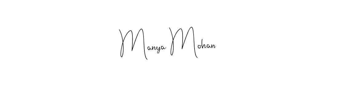 This is the best signature style for the Manya Mohan name. Also you like these signature font (Andilay-7BmLP). Mix name signature. Manya Mohan signature style 4 images and pictures png