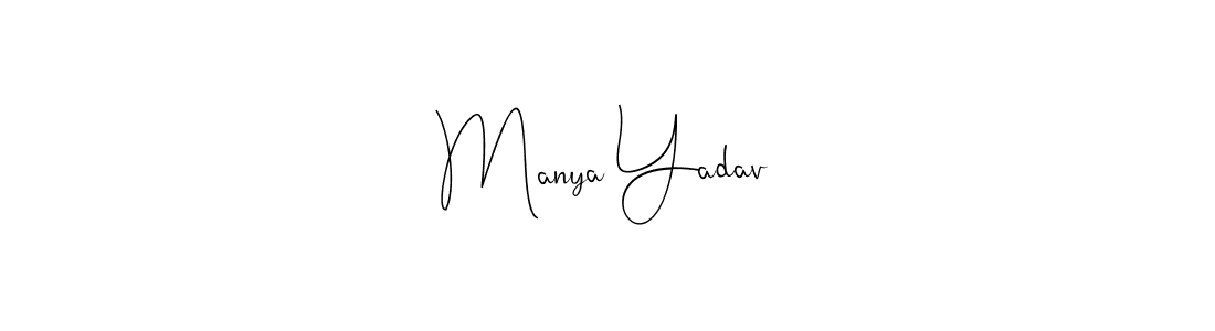 Also we have Manya Yadav name is the best signature style. Create professional handwritten signature collection using Andilay-7BmLP autograph style. Manya Yadav signature style 4 images and pictures png