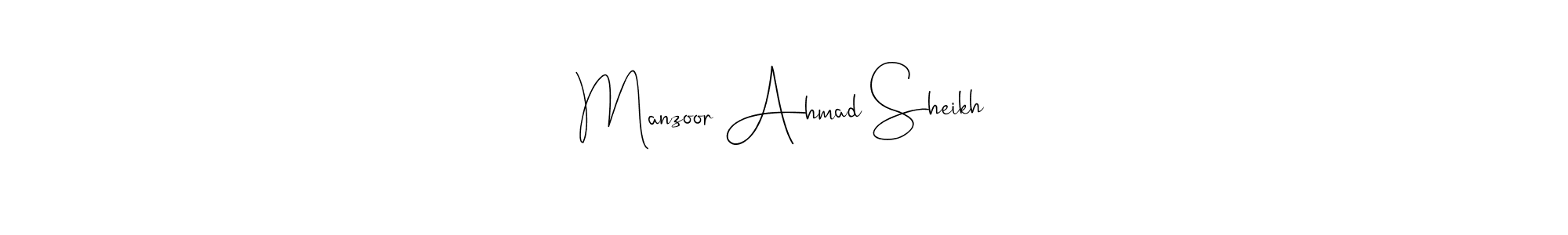 This is the best signature style for the Manzoor Ahmad Sheikh name. Also you like these signature font (Andilay-7BmLP). Mix name signature. Manzoor Ahmad Sheikh signature style 4 images and pictures png