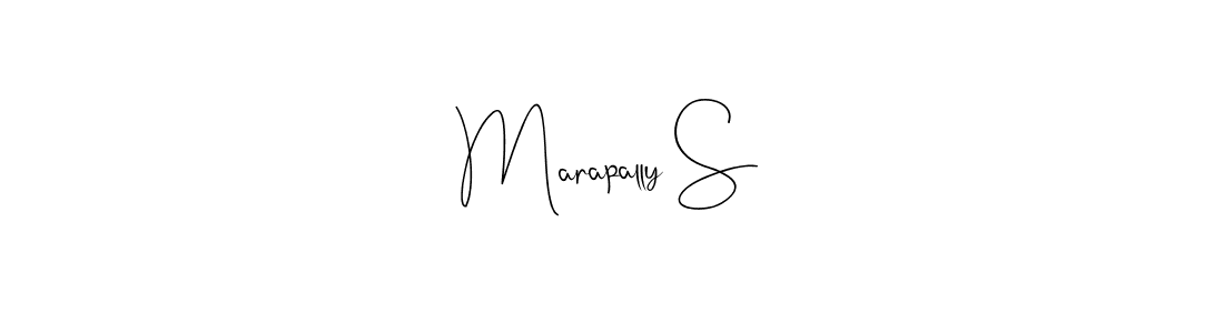 Create a beautiful signature design for name Marapally S. With this signature (Andilay-7BmLP) fonts, you can make a handwritten signature for free. Marapally S signature style 4 images and pictures png