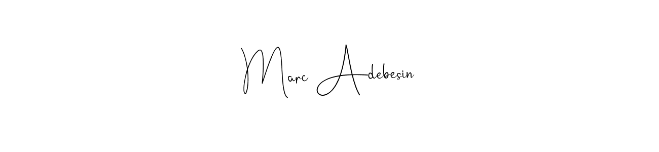 Design your own signature with our free online signature maker. With this signature software, you can create a handwritten (Andilay-7BmLP) signature for name Marc Adebesin. Marc Adebesin signature style 4 images and pictures png