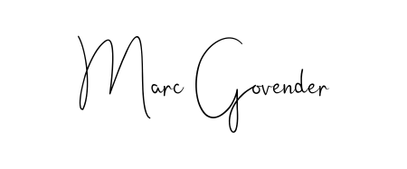 A classic penmanship look for Marc Govender. The Andilay-7BmLP font brings timeless elegance and confidence to every signed document. Marc Govender signature style 4 images and pictures png