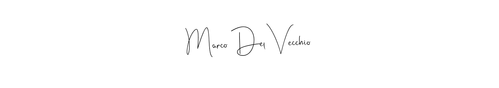 This is the best signature style for the Marco Del Vecchio name. Also you like these signature font (Andilay-7BmLP). Mix name signature. Marco Del Vecchio signature style 4 images and pictures png
