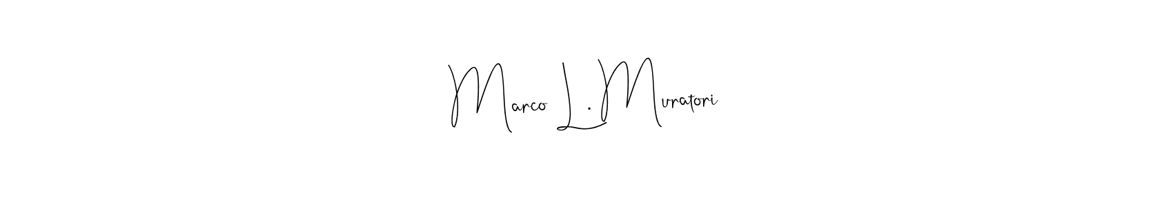 You can use this online signature creator to create a handwritten signature for the name Marco L. Muratori. This is the best online autograph maker. Marco L. Muratori signature style 4 images and pictures png