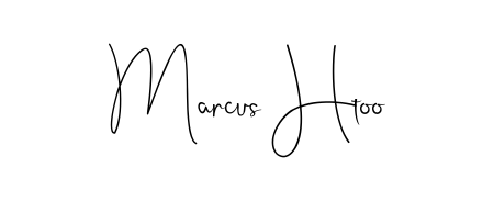 Achieve flawless digital penmanship with Marcus Htoo name in Andilay-7BmLP font. The perfect tool for creating online signatures. Marcus Htoo signature style 4 images and pictures png