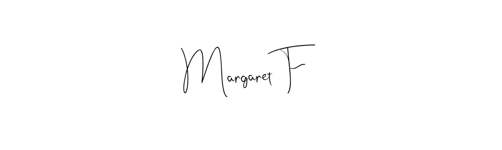 Design your own signature with our free online signature maker. With this signature software, you can create a handwritten (Andilay-7BmLP) signature for name Margaret F. Margaret F signature style 4 images and pictures png