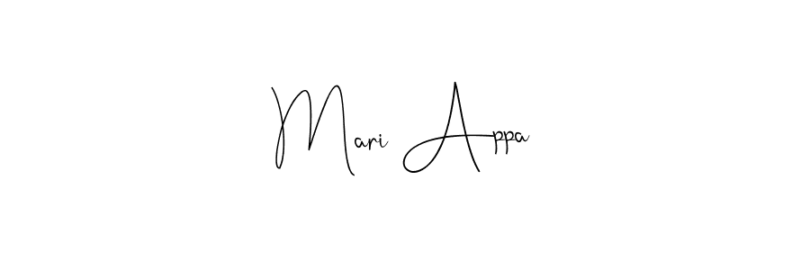 Mari Appa stylish signature style. Best Handwritten Sign (Andilay-7BmLP) for my name. Handwritten Signature Collection Ideas for my name Mari Appa. Mari Appa signature style 4 images and pictures png
