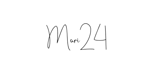 How to make Mari24 signature? Andilay-7BmLP is a professional autograph style. Create handwritten signature for Mari24 name. Mari24 signature style 4 images and pictures png