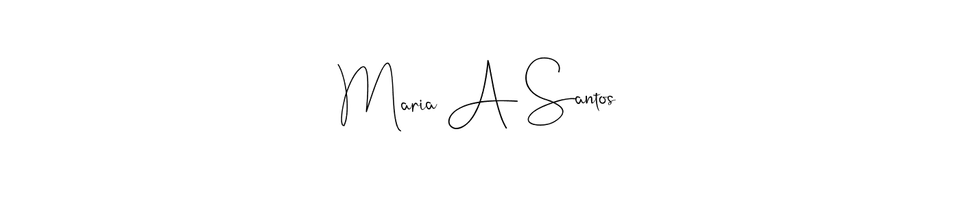 Andilay-7BmLP is a professional signature style that is perfect for those who want to add a touch of class to their signature. It is also a great choice for those who want to make their signature more unique. Get Maria A Santos name to fancy signature for free. Maria A Santos signature style 4 images and pictures png