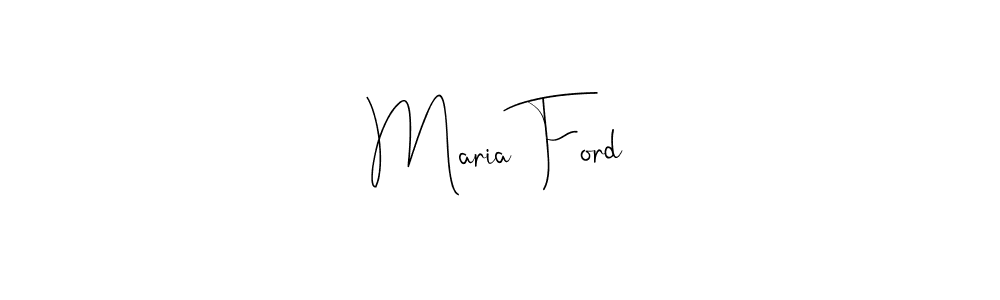 Make a beautiful signature design for name Maria Ford. With this signature (Andilay-7BmLP) style, you can create a handwritten signature for free. Maria Ford signature style 4 images and pictures png