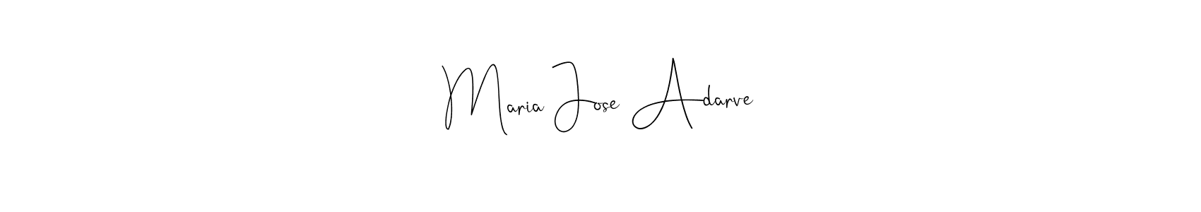 You should practise on your own different ways (Andilay-7BmLP) to write your name (Maria Jose Adarve) in signature. don't let someone else do it for you. Maria Jose Adarve signature style 4 images and pictures png