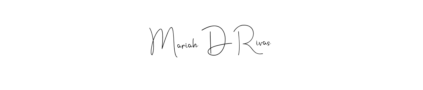 You should practise on your own different ways (Andilay-7BmLP) to write your name (Mariah D Rivas) in signature. don't let someone else do it for you. Mariah D Rivas signature style 4 images and pictures png