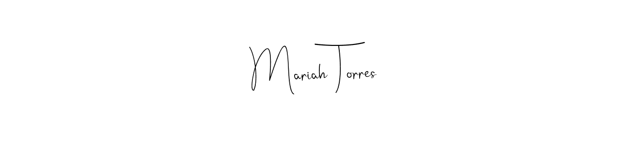 Best and Professional Signature Style for Mariah Torres. Andilay-7BmLP Best Signature Style Collection. Mariah Torres signature style 4 images and pictures png