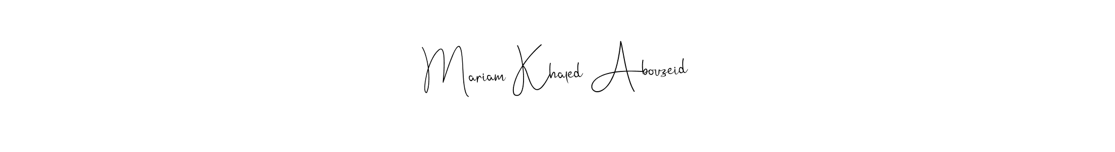 Similarly Andilay-7BmLP is the best handwritten signature design. Signature creator online .You can use it as an online autograph creator for name Mariam Khaled Abouzeid. Mariam Khaled Abouzeid signature style 4 images and pictures png