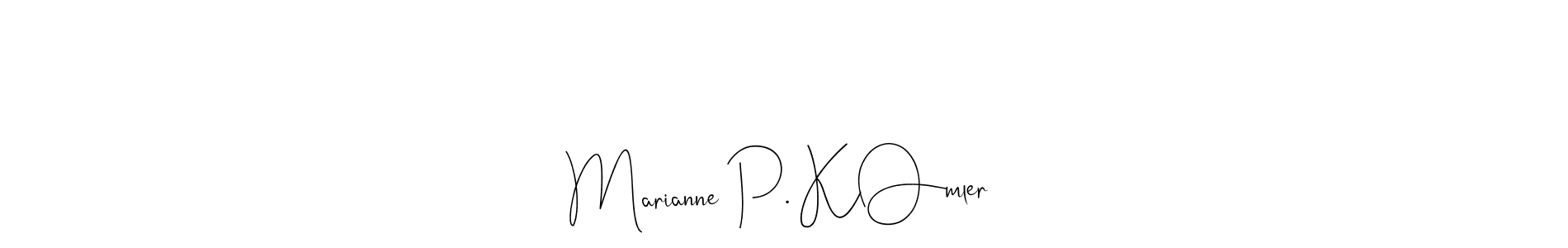 Make a beautiful signature design for name Marianne P. KØmler. Use this online signature maker to create a handwritten signature for free. Marianne P. KØmler signature style 4 images and pictures png