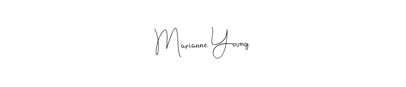 This is the best signature style for the Marianne Young name. Also you like these signature font (Andilay-7BmLP). Mix name signature. Marianne Young signature style 4 images and pictures png