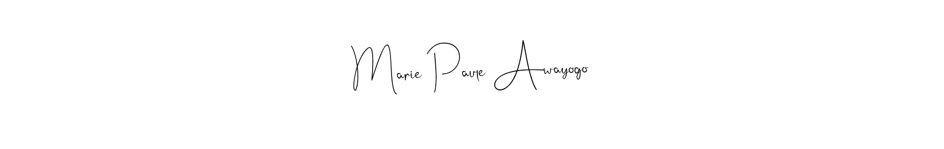 Make a beautiful signature design for name Marie Paule Awayogo. Use this online signature maker to create a handwritten signature for free. Marie Paule Awayogo signature style 4 images and pictures png