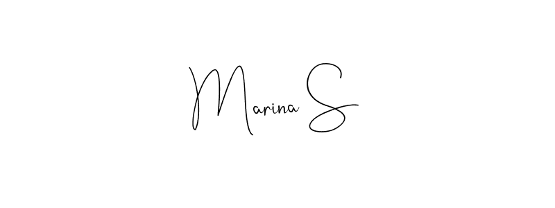 This is the best signature style for the Marina S name. Also you like these signature font (Andilay-7BmLP). Mix name signature. Marina S signature style 4 images and pictures png