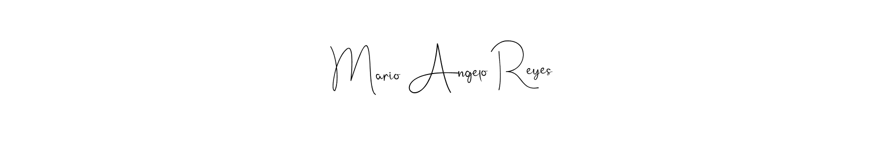 How to make Mario Angelo Reyes signature? Andilay-7BmLP is a professional autograph style. Create handwritten signature for Mario Angelo Reyes name. Mario Angelo Reyes signature style 4 images and pictures png